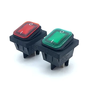 1PC Waterproof Latching Rocker Toggle Switch 4Pin 2Position On Off AC250V/10A AC125V/16A Red Green with LED 220V 
1PC Waterproof Latching Rocker Toggle Switch 4Pin 2Position On Off AC250V/10A AC125V/16A Red Green with LED 220V