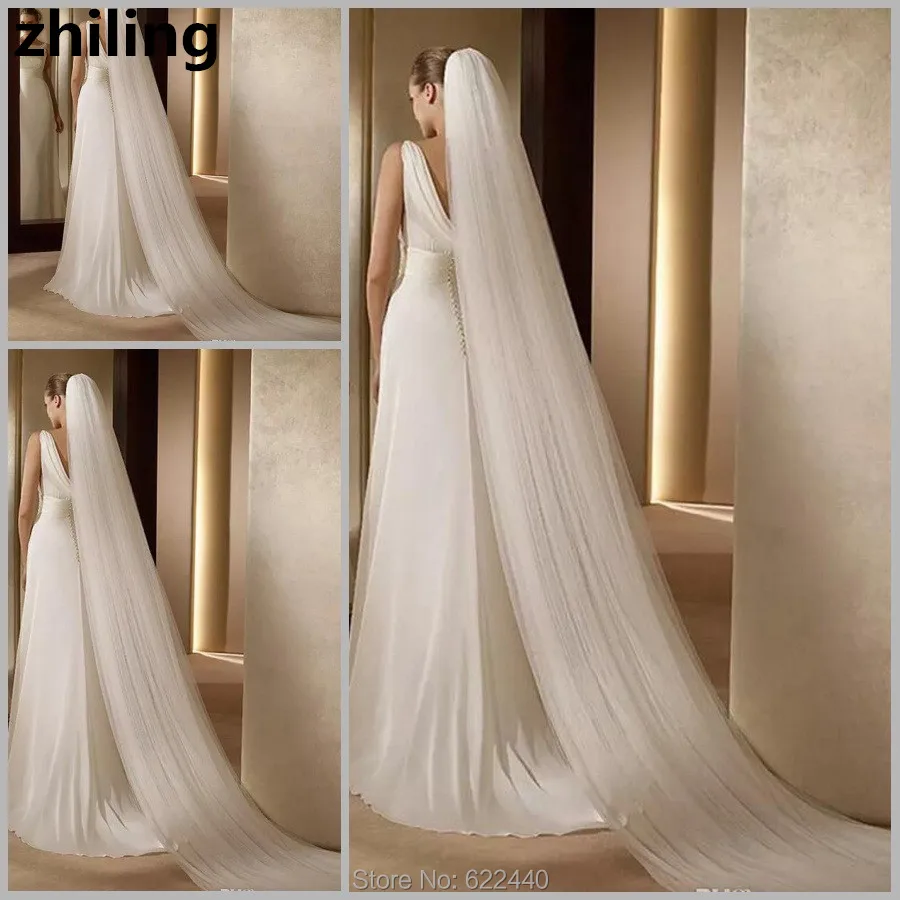 Elegant Cathedral Bridal Veil With Comb One Layer Tulle Wedding Veil For Bride On Stock
Elegant Cathedral Bridal Veil With Comb One Layer Tulle Wedding Veil For Bride On Stock