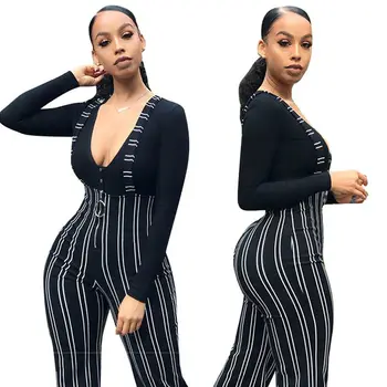 2019 Women Fashion Casual Striped Jumpsuits Bodycon Party Jumpsuit Suspender Flared Trousers
2019 Women Fashion Casual Striped Jumpsuits Bodycon Party Jumpsuit Suspender Flared Trousers