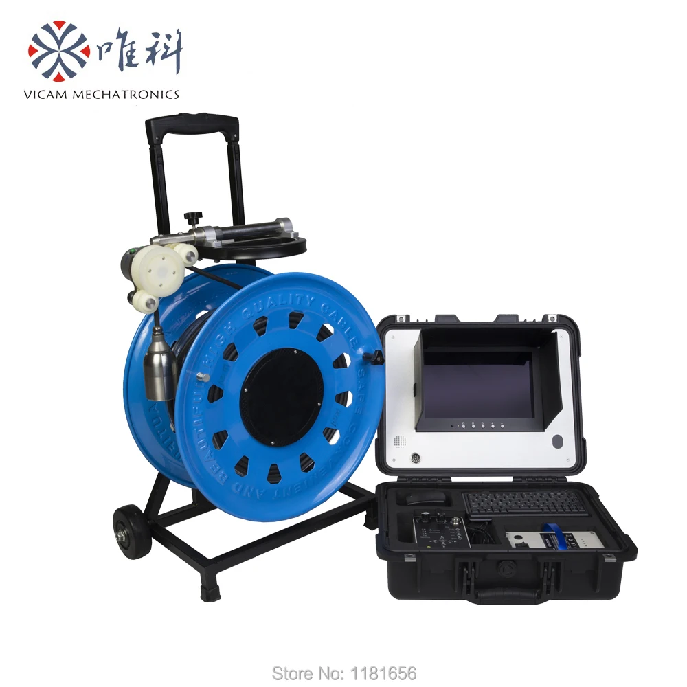 Vicam 10inch lcd display deep well camera with 200m cable and depth counter function
Vicam 10inch lcd display deep well camera with 200m cable and depth counter function