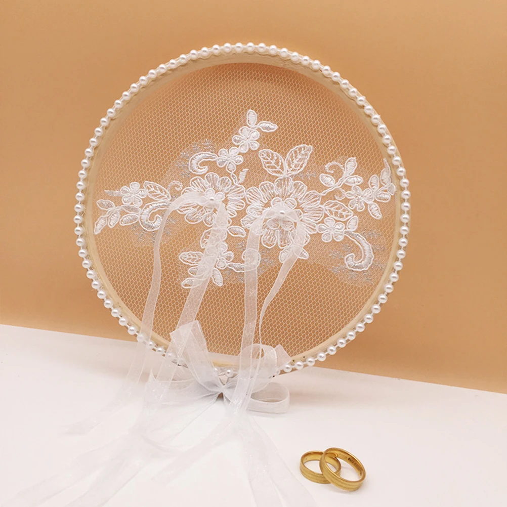 Bowknot Ring Cushion Flower Ring Bearer Pillow Decorative Wooden Hoop Ring Pillow For Wedding Engagement Ceremony
Bowknot Ring Cushion Flower Ring Bearer Pillow Decorative Wooden Hoop Ring Pillow For Wedding Engagement Ceremony