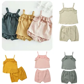 PUDCOCO Hot Toddler Baby Girls Summer Clothes Solid Ruffle Vest Tops+Pants Shorts Cotton Outfits 2PCS Fashion Casual Clothes Set
PUDCOCO Hot Toddler Baby Girls Summer Clothes Solid Ruffle Vest Tops+Pants Shorts Cotton Outfits 2PCS Fashion Casual Clothes Set