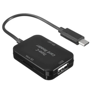 USB Type C to USB 2.0 Hub SD TF Memory Card Reader OTG Adapter for Macbook 12inch Black
USB Type C to USB 2.0 Hub SD TF Memory Card Reader OTG Adapter for Macbook 12inch Black