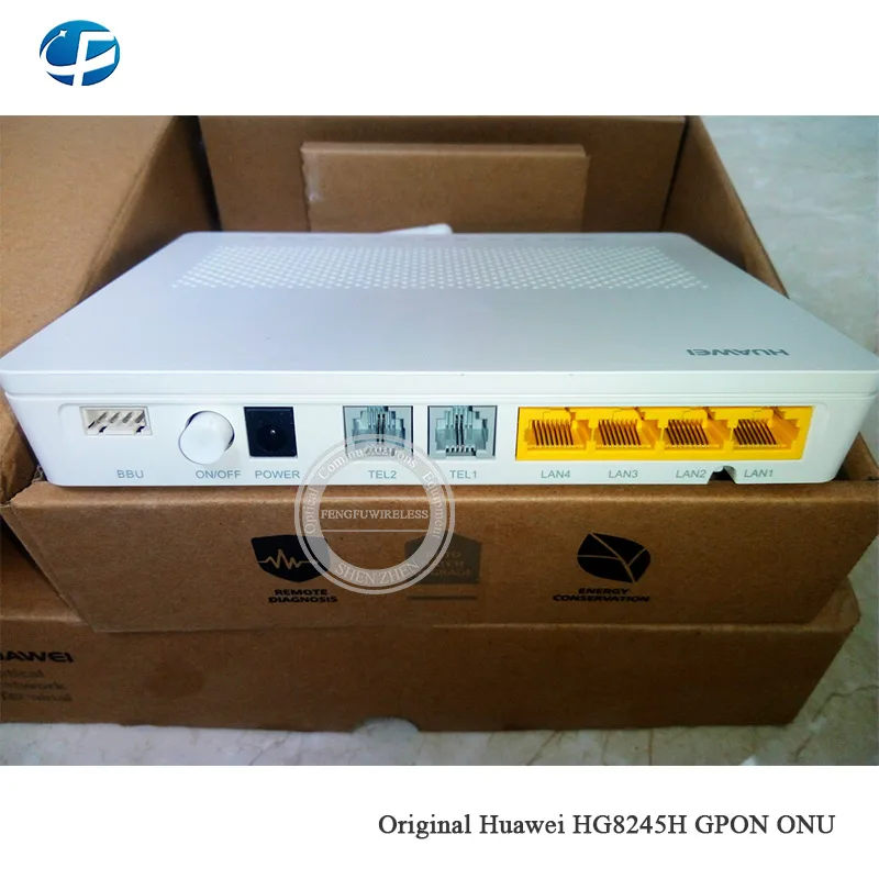 hot sale Price reduction HG8245H Class C+ ONU ONT GPON with 4GE 2 Ports VOICE WIFI, English Setup Interface
hot sale Price reduction HG8245H Class C+ ONU ONT GPON with 4GE 2 Ports VOICE WIFI, English Setup Interface