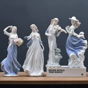 Western Female Characters Girls Lady Home Decor Ceramic Figurines Art Crafts Hotel Bar Porcelain Ornament Wedding Decoration
Western Female Characters Girls Lady Home Decor Ceramic Figurines Art Crafts Hotel Bar Porcelain Ornament Wedding Decoration