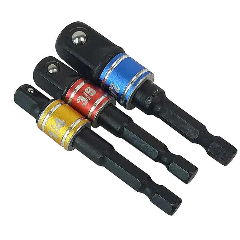 Drill Socket Adapter For Impact Driver With Hex Shank To Square Socket Drill Bits Bar Extension Set 1/4" 3/8" 1/2 Bit Set
Drill Socket Adapter For Impact Driver With Hex Shank To Square Socket Drill Bits Bar Extension Set 1/4" 3/8" 1/2 Bit Set