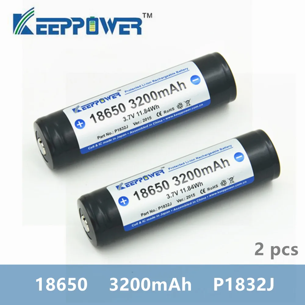 Литий-ионный аккумулятор KeepPower 3200 мА ч 2 шт. 18650 в P1832J | Электроника