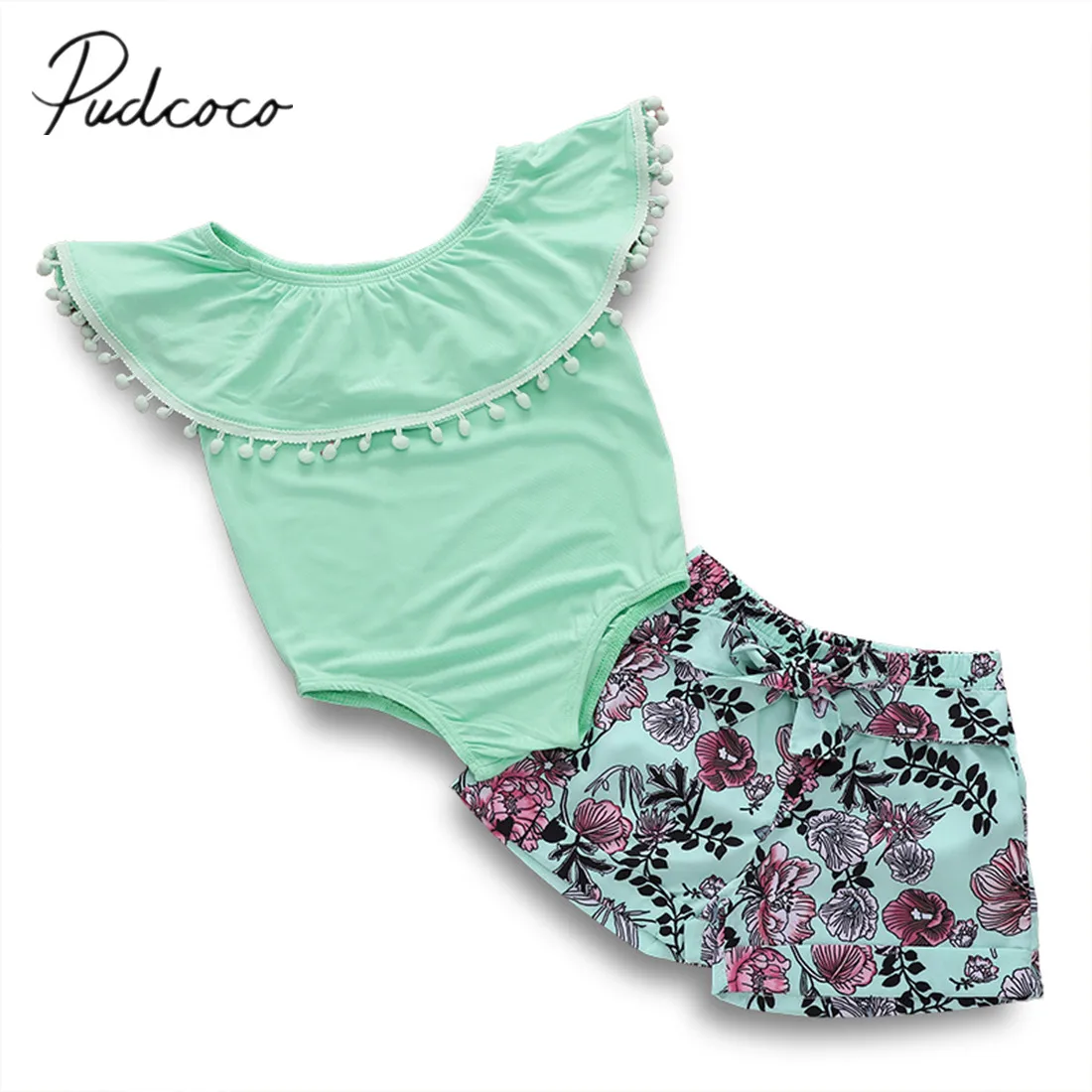 2019 Brand New Newborn Infant Baby Girl Clothes Jumpsuit Sleeveless Ruffled Romper + Floral Belt Shorts 2Pcs Casual Outfits Set
2019 Brand New Newborn Infant Baby Girl Clothes Jumpsuit Sleeveless Ruffled Romper + Floral Belt Shorts 2Pcs Casual Outfits Set