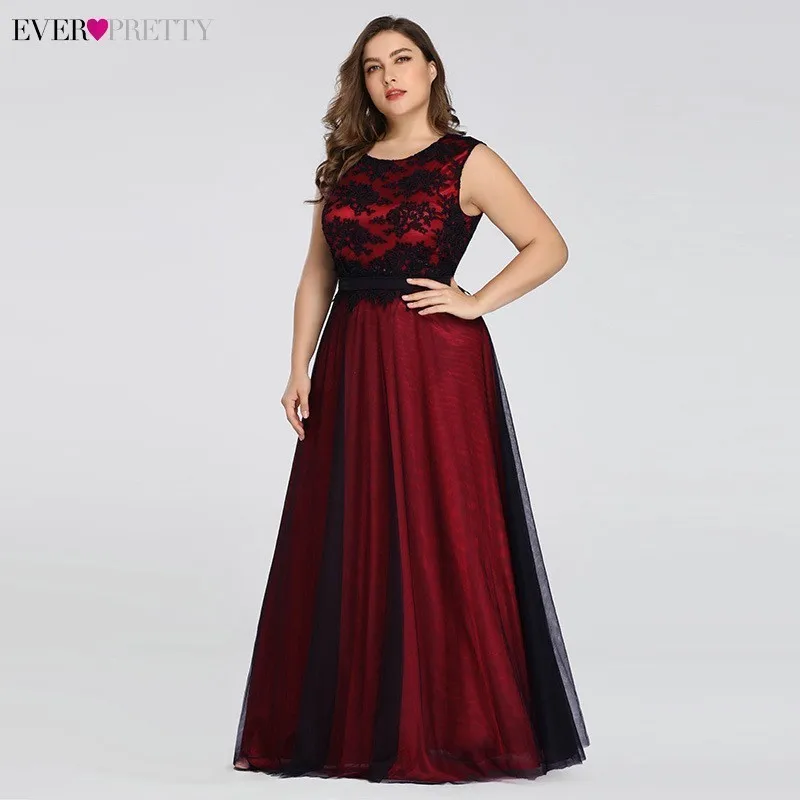 Plus Size Burgundy Prom Dresses Long Ever Pretty A-Line Lace Sleeveless Sashes Prom Dresses for Women Elegant Party Gowns 2019
Plus Size Burgundy Prom Dresses Long Ever Pretty A-Line Lace Sleeveless Sashes Prom Dresses for Women Elegant Party Gowns 2019