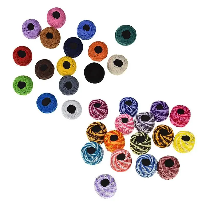 16pcs DIY Craft Embroidery Thread Knitting Dyeing Line Sewing Accessories Cotton Multicolored Random Sewing Thread
16pcs DIY Craft Embroidery Thread Knitting Dyeing Line Sewing Accessories Cotton Multicolored Random Sewing Thread