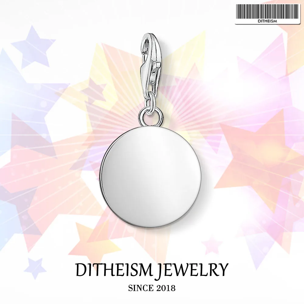 Round Disc Charms Pendant,2018 Fashion Jewelry 925 Sterling Silver Classic Gift For Women Girls Fit Bracelet Necklace Bag
Round Disc Charms Pendant,2018 Fashion Jewelry 925 Sterling Silver Classic Gift For Women Girls Fit Bracelet Necklace Bag