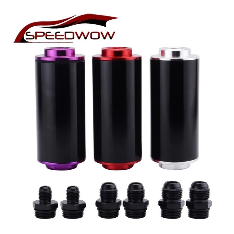 SPEEDWOW Car Universal Aluminum Alloy Fuel Filter For Motorsport Rally Racing With Fitting AN 6 8 10 Silver/Red/Purple
SPEEDWOW Car Universal Aluminum Alloy Fuel Filter For Motorsport Rally Racing With Fitting AN 6 8 10 Silver/Red/Purple