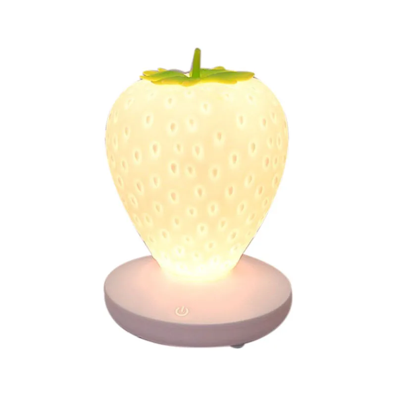 Led Night Light Lamp Silicone Strawberry For Baby Children Kids Gift Bedside Bedroom Living Room Decoration
Led Night Light Lamp Silicone Strawberry For Baby Children Kids Gift Bedside Bedroom Living Room Decoration