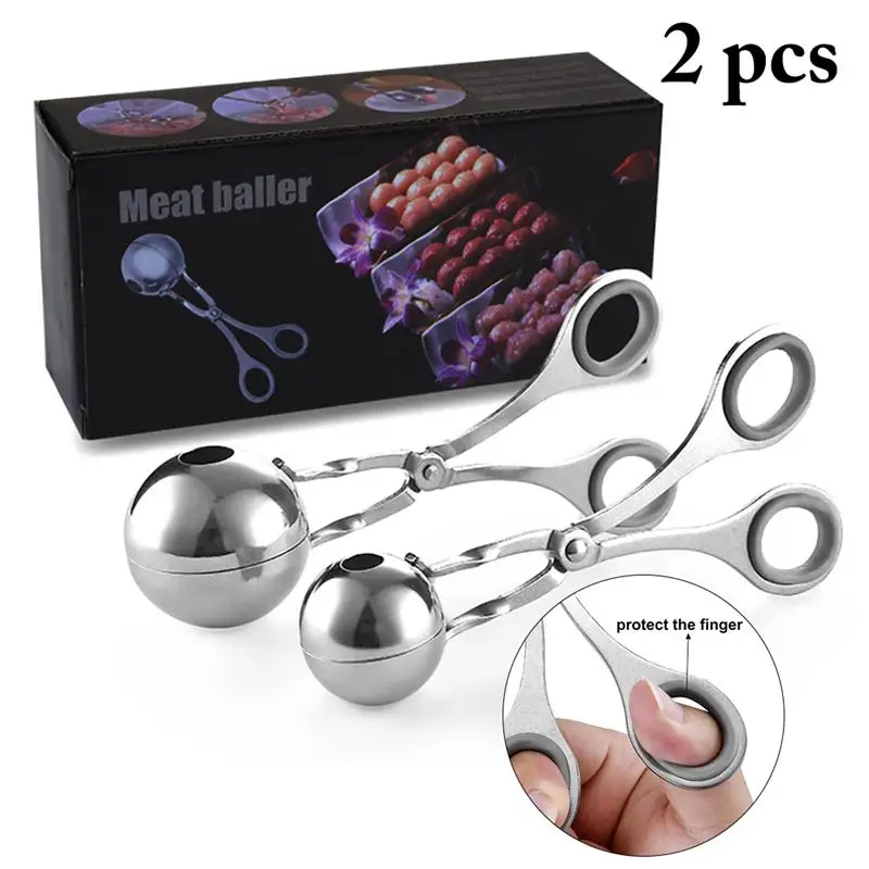 S L Sizes Home Stainless Steel Tongs Meat Baller Meat Balls Maker Cookie Dough Meatball Scoop kitchen Accessories
S L Sizes Home Stainless Steel Tongs Meat Baller Meat Balls Maker Cookie Dough Meatball Scoop kitchen Accessories
