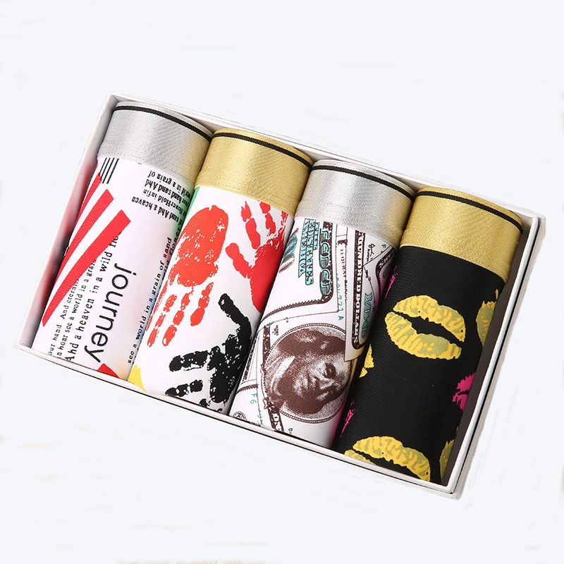 Mens 4Pcs/lot Boxer Silk Underpants Man Big Short Colorful Breathable Flexible Shorts Boxers Underwear calzoncillo elefante
Mens 4Pcs/lot Boxer Silk Underpants Man Big Short Colorful Breathable Flexible Shorts Boxers Underwear calzoncillo elefante