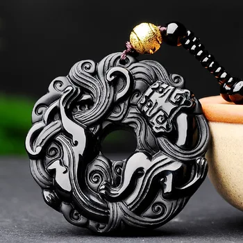AURAREIKI 2019 New Natural Obsidian Chinese Grass Dragon Dragonfly Pendant Natrual Obsidian Carved Lucky Pendants Men's Jewelry
AURAREIKI 2019 New Natural Obsidian Chinese Grass Dragon Dragonfly Pendant Natrual Obsidian Carved Lucky Pendants Men's Jewelry