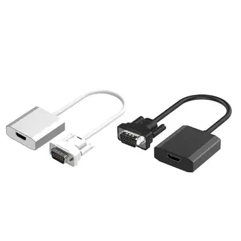 0.15m VGA to HDMI Converter Cable Analog AV to Digital Converter Adapter with Audio 1080P for PC Laptop HDTV Projector
0.15m VGA to HDMI Converter Cable Analog AV to Digital Converter Adapter with Audio 1080P for PC Laptop HDTV Projector
