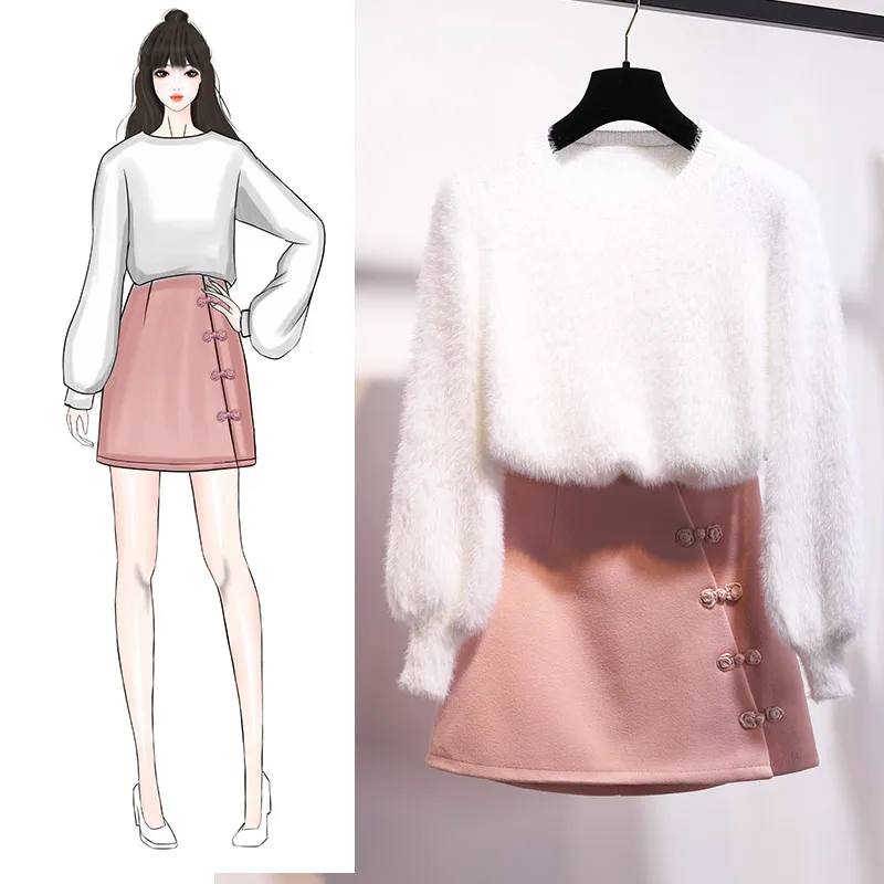 sweater skirt new winter tweed skirts two-piece clothing set women outfit vestido pullover knitwear fashion 2018 design suit
sweater skirt new winter tweed skirts two-piece clothing set women outfit vestido pullover knitwear fashion 2018 design suit