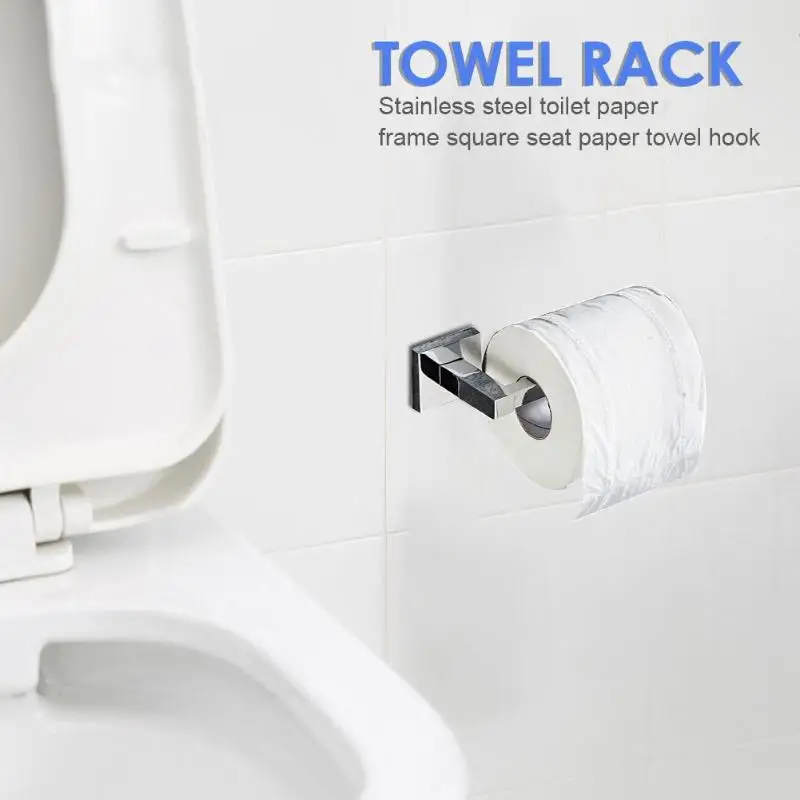 Stainless Steel Bathroom Towel Rack Toilet Paper Holder Tissue Boxes Wall Mounted Tissue Rack Roll Hangers 
Stainless Steel Bathroom Towel Rack Toilet Paper Holder Tissue Boxes Wall Mounted Tissue Rack Roll Hangers