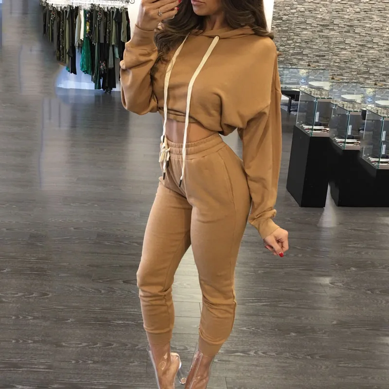 Autumn 2 Pieces Sets Tracksuit Women Hooded Long Sleeve Hoodies Sweatshirt Pants High Waist Workout 2019 Fashion Fitness Suits
Autumn 2 Pieces Sets Tracksuit Women Hooded Long Sleeve Hoodies Sweatshirt Pants High Waist Workout 2019 Fashion Fitness Suits