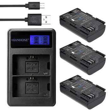 3x 2850mAh LP E6 E6N LP-E6 Battery + LED Dual Charger For Canon EOS 5DS R 5D Mark II 3 5D Mark III 6D 7D 60D 60Da 70D Battery
3x 2850mAh LP E6 E6N LP-E6 Battery + LED Dual Charger For Canon EOS 5DS R 5D Mark II 3 5D Mark III 6D 7D 60D 60Da 70D Battery