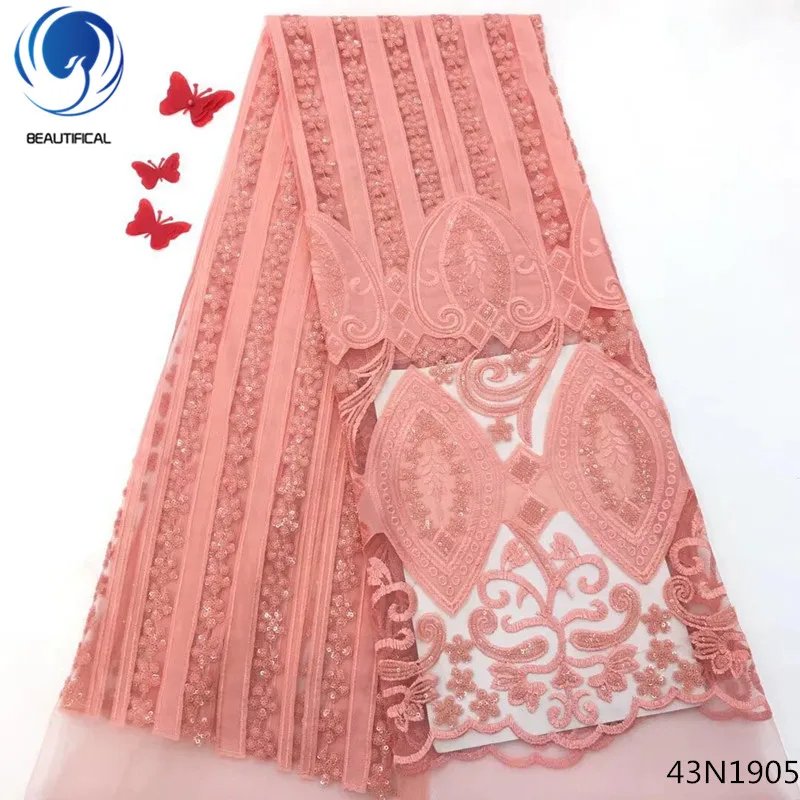 Beautifical African Lace Fabric 2018 High Quality French Velvet Lace Fabric Sequin Lace Fabric For Wedding Party 5 Yards 43N19
Beautifical African Lace Fabric 2018 High Quality French Velvet Lace Fabric Sequin Lace Fabric For Wedding Party 5 Yards 43N19