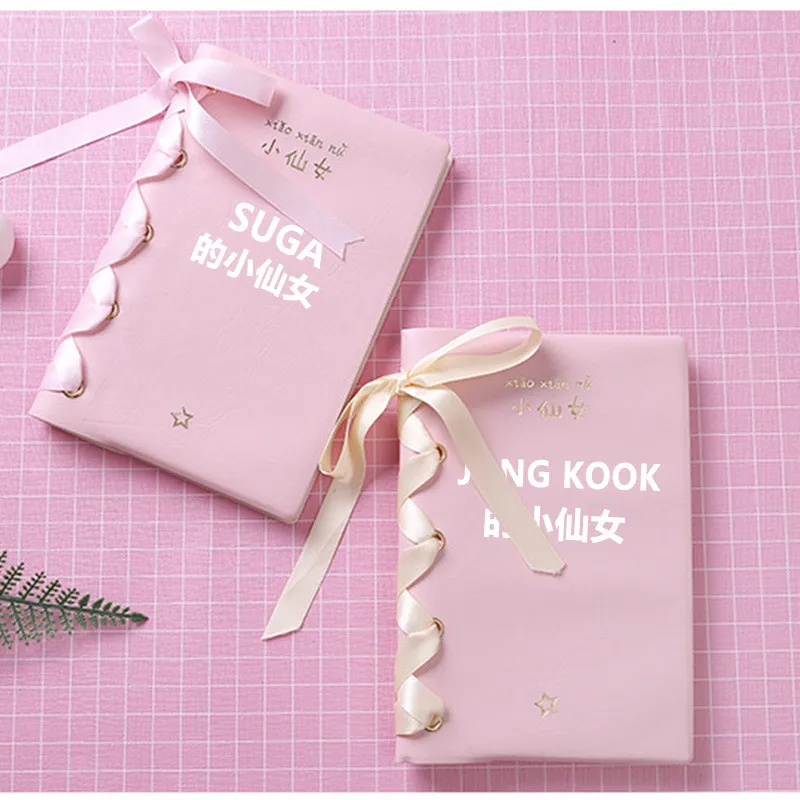 1Pcs Kpop Star Bangtan Boys Lovely Pink Little Fairy Notebook Diary Stationery DIY Pocketbook Note Pads Bow Belt School Supplies
1Pcs Kpop Star Bangtan Boys Lovely Pink Little Fairy Notebook Diary Stationery DIY Pocketbook Note Pads Bow Belt School Supplies