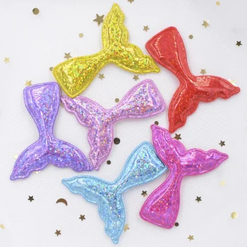 Wholesale 60Pcs 55*50mm Laser PU Fabric Pads Patches Glitter Mermaid Tail Applique for DIY Girl Hair Clips Decor Accessories F50
Wholesale 60Pcs 55*50mm Laser PU Fabric Pads Patches Glitter Mermaid Tail Applique for DIY Girl Hair Clips Decor Accessories F50