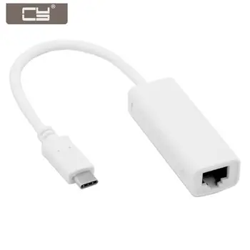 CYDZ USB-C Type C Male to 100M Gigabit Ethernet Network LAN Adapter for Laptop PC White
CYDZ USB-C Type C Male to 100M Gigabit Ethernet Network LAN Adapter for Laptop PC White