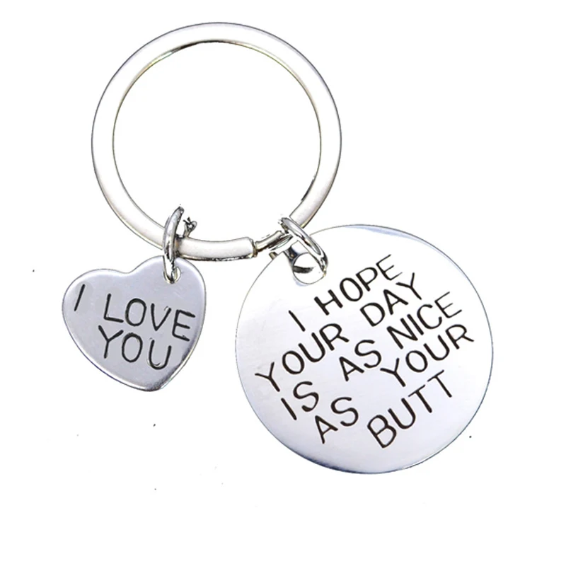 Funny Keychain, I hope your day is as nice as my butt, Hand Stamped Keychain, His and Hers,Anniversary Gift, Gift for Boyfriend
Funny Keychain, I hope your day is as nice as my butt, Hand Stamped Keychain, His and Hers,Anniversary Gift, Gift for Boyfriend