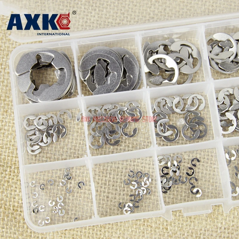 

2023 Real 225 Pcs 304 Stainless Steel Open Ring E Type Card Spring Set M1.2 M1.5 M2 M2.5 M3 M3.5 M4 M5 M6 M7 M8 M9 M10 M12 M15