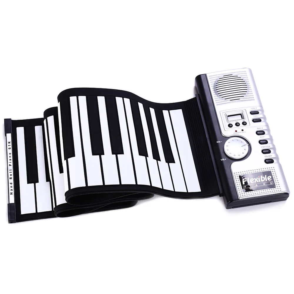 Portable Roll-Up 61 MIDI Soft Silicone Keys Flexible Electronic Piano Music Keyboard
Portable Roll-Up 61 MIDI Soft Silicone Keys Flexible Electronic Piano Music Keyboard