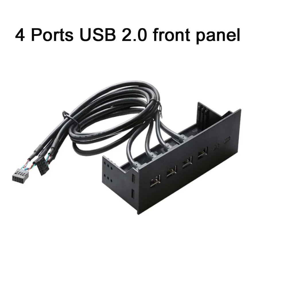Koqit PC 5.25'' 2.0 front panel Hub Splitter 4 Port USB 2.0 to 19pin Adapter -Black Plastic
Koqit PC 5.25'' 2.0 front panel Hub Splitter 4 Port USB 2.0 to 19pin Adapter -Black Plastic