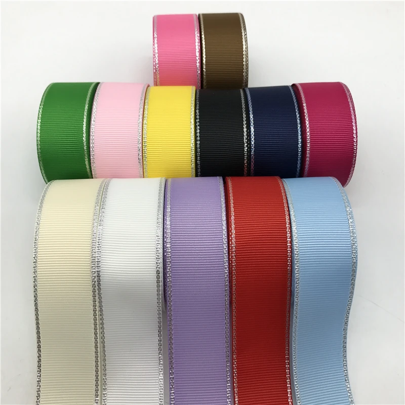 5Yards 1" (25mm) Silver Metallic Edge Grosgrain Ribbon Hair Bow Wedding Christmas Decoration Polyester Ribbon DIY Sewing
5Yards 1" (25mm) Silver Metallic Edge Grosgrain Ribbon Hair Bow Wedding Christmas Decoration Polyester Ribbon DIY Sewing