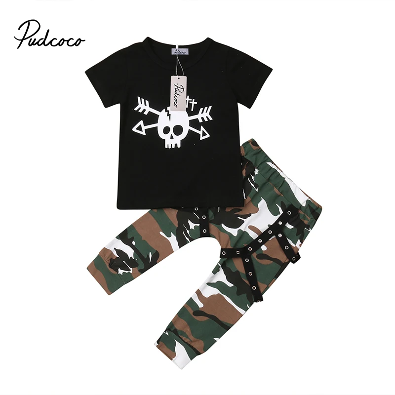 Pudcoco Toddler Kids Baby Boys Summer Clothes Tops Skull T-shirt Camo Pants Outfits Set Children Boutique Clothing
Pudcoco Toddler Kids Baby Boys Summer Clothes Tops Skull T-shirt Camo Pants Outfits Set Children Boutique Clothing