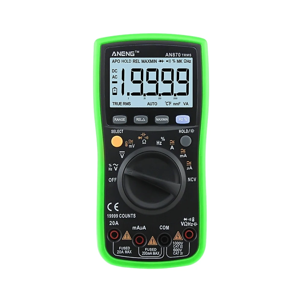 1 Pc High Accuracy Meter Digital Multimeter Ampere Resistance Voltage Capacitance Meter Tester with Crocodile Clips
1 Pc High Accuracy Meter Digital Multimeter Ampere Resistance Voltage Capacitance Meter Tester with Crocodile Clips
