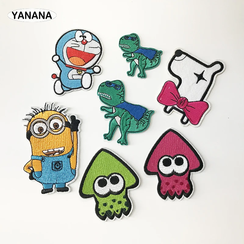 Cartoon Dinosaur Iron on Patch Embroidered Sew on Jacket Coat DIY Applique Badge