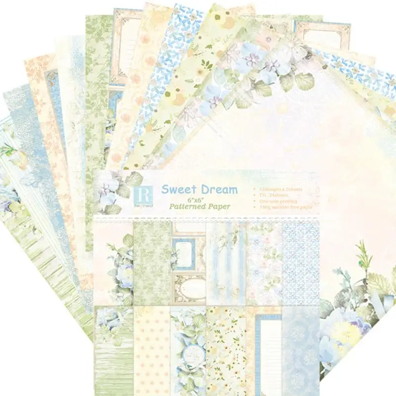 24 Sheets 6 Inch sweet dream Background Paper with Single Side Pattern For DIY Album Scrapbook Cards #CO
24 Sheets 6 Inch sweet dream Background Paper with Single Side Pattern For DIY Album Scrapbook Cards #CO