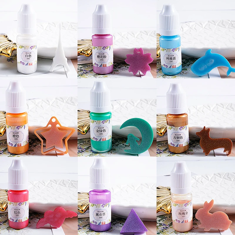 High quality 10g/Bottle Colorant Art Crafts Resin Handmade Crystal Epoxy Dye DIY Pigment Coloring UV Pigment Filling 24 Colors
High quality 10g/Bottle Colorant Art Crafts Resin Handmade Crystal Epoxy Dye DIY Pigment Coloring UV Pigment Filling 24 Colors