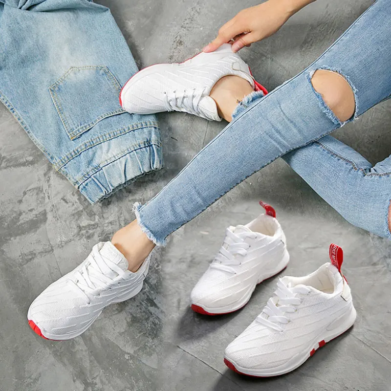 Spring Fashion Women Flats Sneakers Shoes White Lace-up Ladies Sneakers Trainers Comfort Women Casual Shoes Tenis Feminino
Spring Fashion Women Flats Sneakers Shoes White Lace-up Ladies Sneakers Trainers Comfort Women Casual Shoes Tenis Feminino