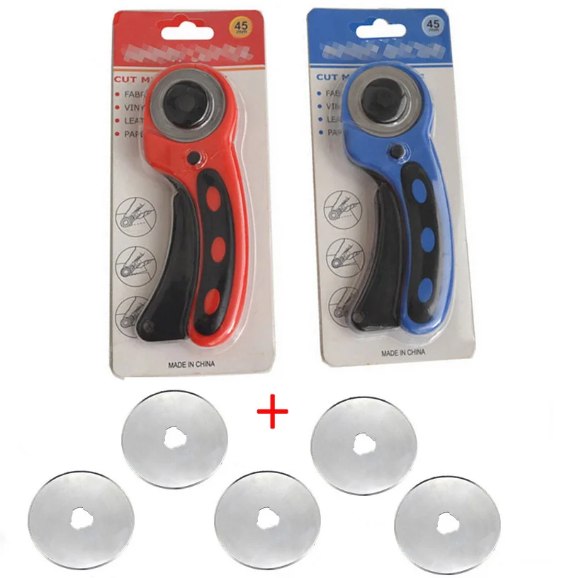 High quality 45 mm Rotary Cutter with more than 5 each paper to vinyl fabric OLFA cutting tools Circular Patchwork leather craft
High quality 45 mm Rotary Cutter with more than 5 each paper to vinyl fabric OLFA cutting tools Circular Patchwork leather craft