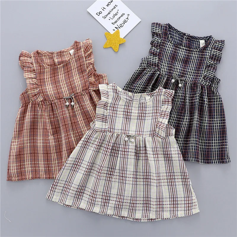 Fashion Kids Baby Girls Plaid Sleeveless Dress Princess Party A-line Tutu Dresses Children Girls Holiday Beachwear Summer 2019
Fashion Kids Baby Girls Plaid Sleeveless Dress Princess Party A-line Tutu Dresses Children Girls Holiday Beachwear Summer 2019
