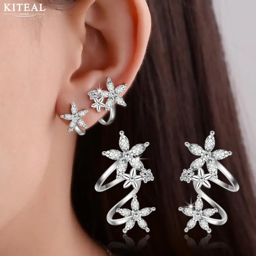 Kiteal New snowflake Flower CZ Zircon silver Stud Earrings Star 925 pendientes oorbellen boucle d'oreille Gift jewelry S-E329
Kiteal New snowflake Flower CZ Zircon silver Stud Earrings Star 925 pendientes oorbellen boucle d'oreille Gift jewelry S-E329