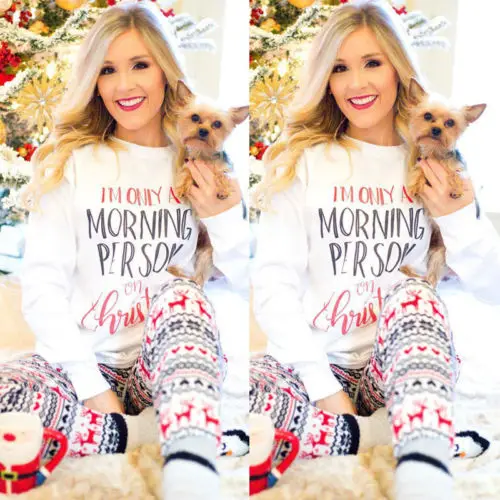2019 New Xmas 2PCS Women Adult Santa Soft Cotton Sleepwear Nightwear Christmas Pajamas Tops+Long Pants
2019 New Xmas 2PCS Women Adult Santa Soft Cotton Sleepwear Nightwear Christmas Pajamas Tops+Long Pants