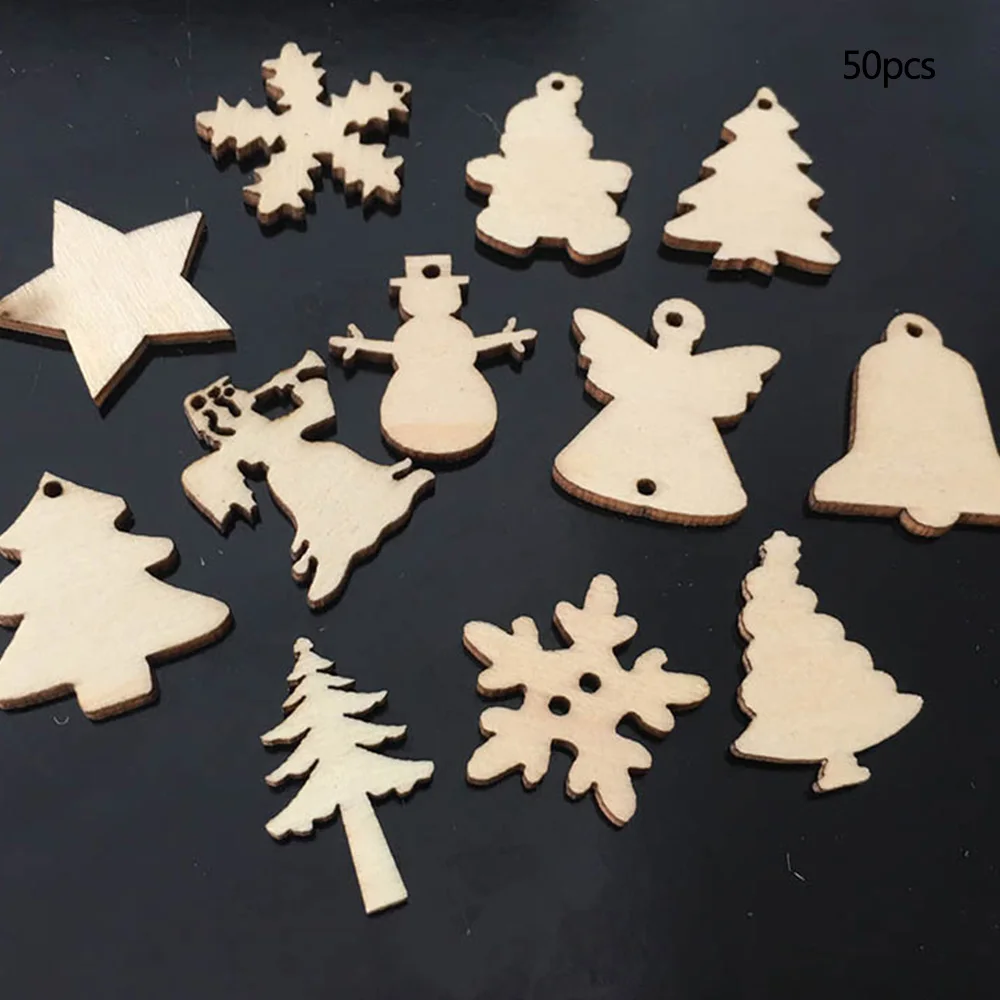 50/100Pcs Natural Wood Christmas Ornaments Reindeer Tree Snowflakes Bell Santa Star Christmas Decorations For Home 2018 Navidad
50/100Pcs Natural Wood Christmas Ornaments Reindeer Tree Snowflakes Bell Santa Star Christmas Decorations For Home 2018 Navidad