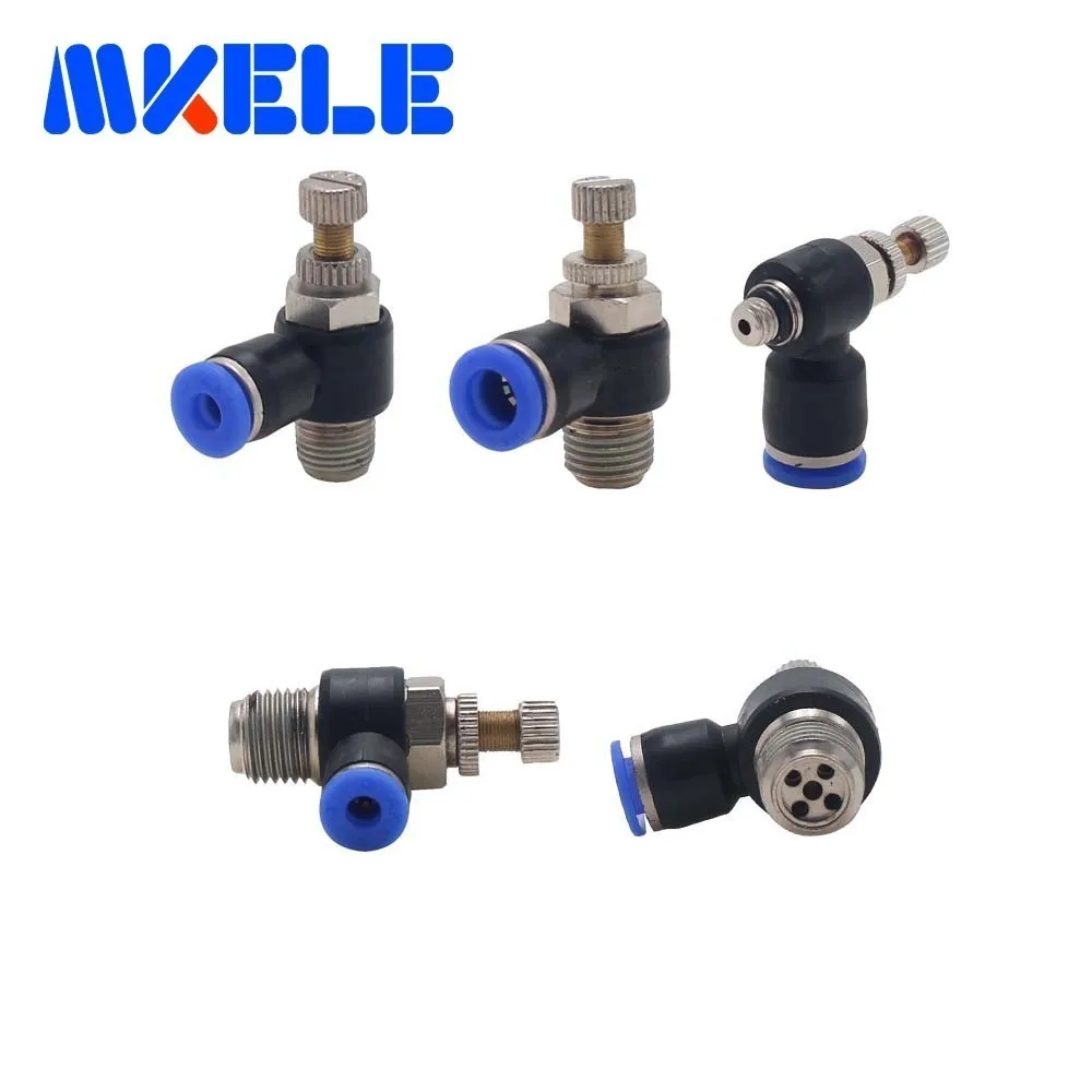Pneumatic Connector SL 4 6 8 10 12mm Adjustable Joint Valve M5/ 1/8" 1/4" 3/8" Bsp Air Speed Regulating Fast Connection
Pneumatic Connector SL 4 6 8 10 12mm Adjustable Joint Valve M5/ 1/8" 1/4" 3/8" Bsp Air Speed Regulating Fast Connection