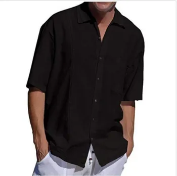 Men's Buttons Shirts Short Sleeves Soild Color Casual Tee Slim Shirt New Fashionable Clothes Turn-down Collar Tops Hot Selling 
Men's Buttons Shirts Short Sleeves Soild Color Casual Tee Slim Shirt New Fashionable Clothes Turn-down Collar Tops Hot Selling