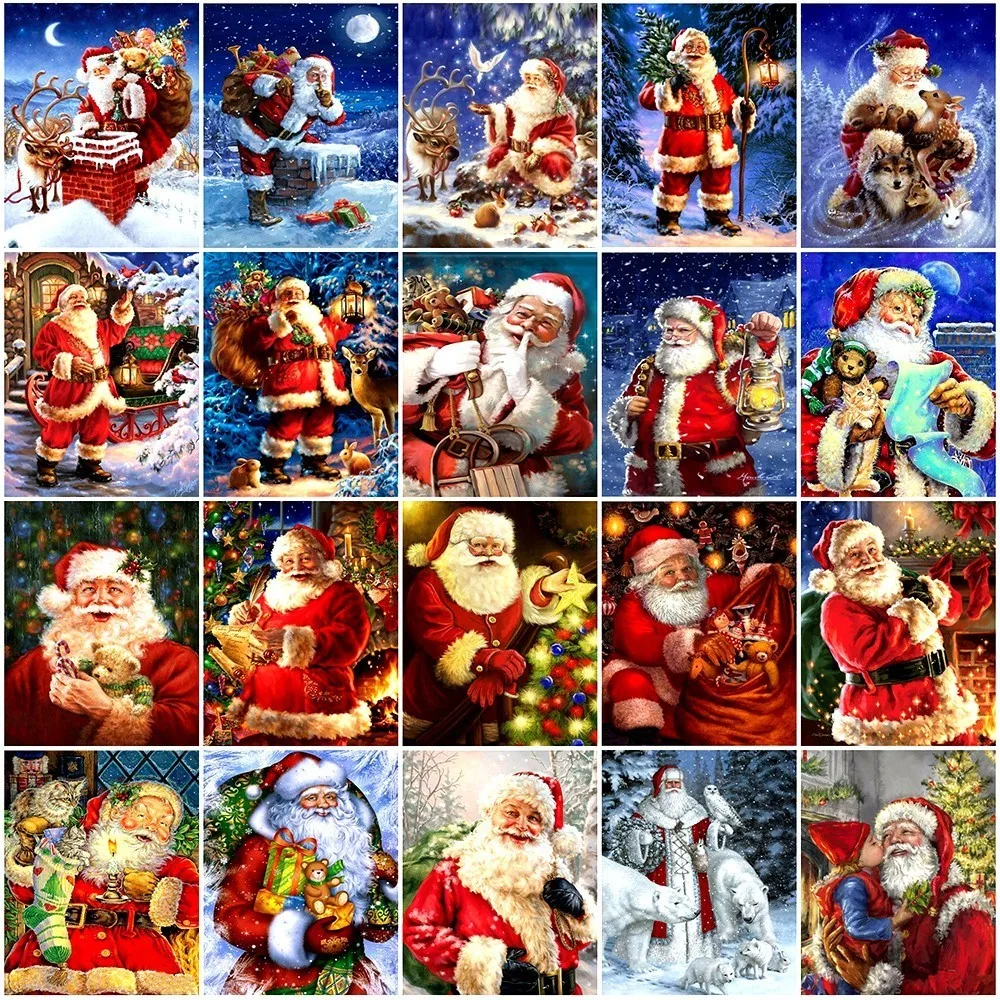 AZQSD Diamond Painting Santa Claus Diamond Mosaic Christmas Diamond Embroidery Winter 5D DIY Full Square Cross Stitch Home Decor
AZQSD Diamond Painting Santa Claus Diamond Mosaic Christmas Diamond Embroidery Winter 5D DIY Full Square Cross Stitch Home Decor
