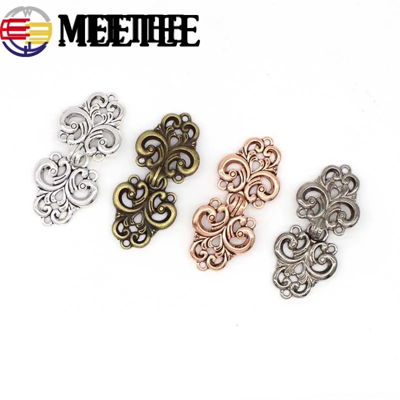 5pcs Retro Metal Buttons for Fur Coats Shawl Collar Clothes Belt Decorative Alloy Buckles Cheongsam Hooks DIY Sewing Accessories 
5pcs Retro Metal Buttons for Fur Coats Shawl Collar Clothes Belt Decorative Alloy Buckles Cheongsam Hooks DIY Sewing Accessories