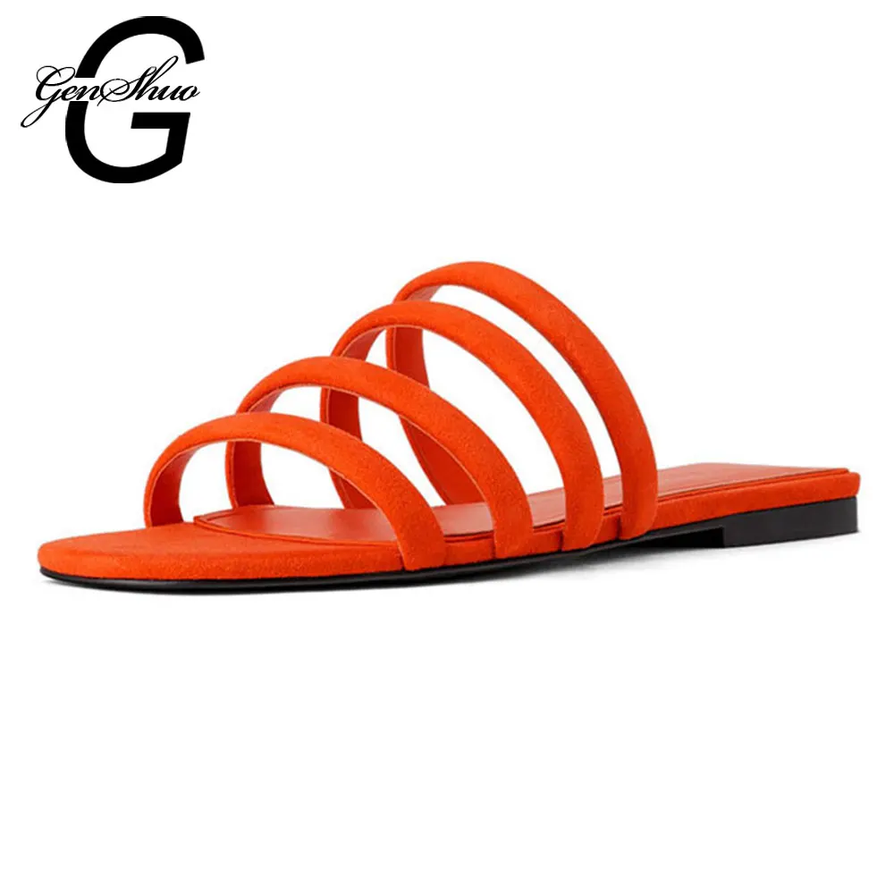 GENSHUO 2019 Summer New Transparent Narrow Band Flat Slippers Peep Toe Outdoors Sandalias Mujer Vintage Women's Shoes Slides
GENSHUO 2019 Summer New Transparent Narrow Band Flat Slippers Peep Toe Outdoors Sandalias Mujer Vintage Women's Shoes Slides